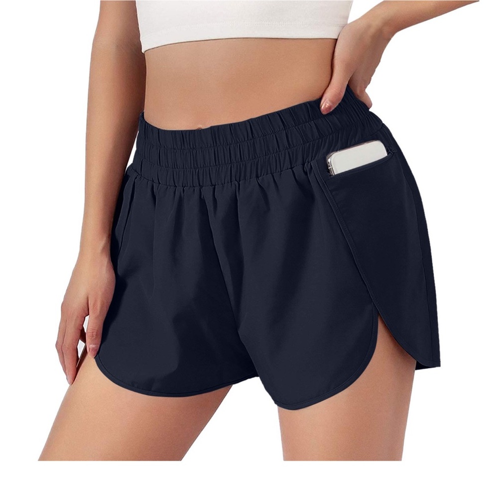 Women’s athletic running shorts with zip pocket, Small
